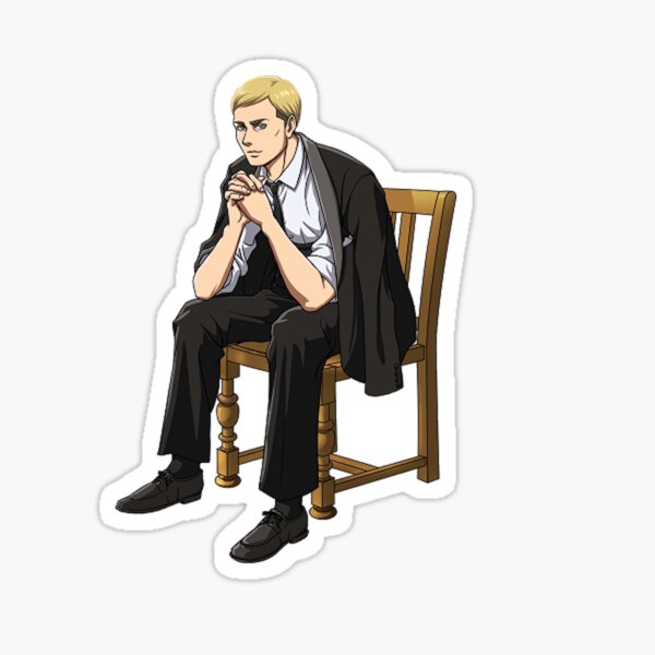 Attack on Titan: Erwin Sitting in a Chair Sticker