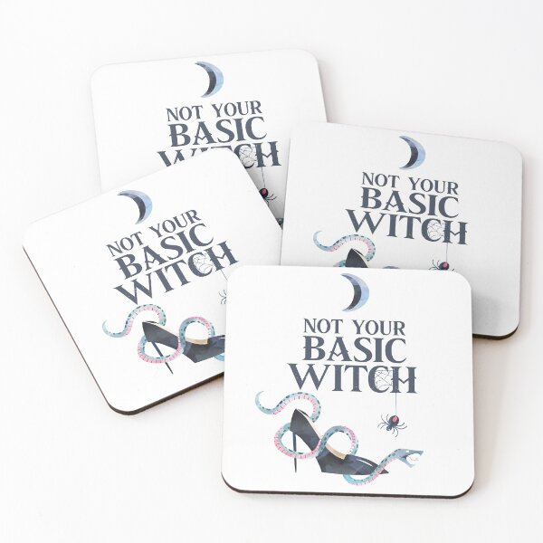 Item preview, Not Your Basic Witch Watercolor Graphic for Halloween Witchcraft designed and sold by thebeeholder.
