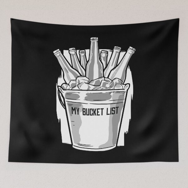 Item preview, Beer Bucket List Alcohol Humor. designed and sold by emphatic.