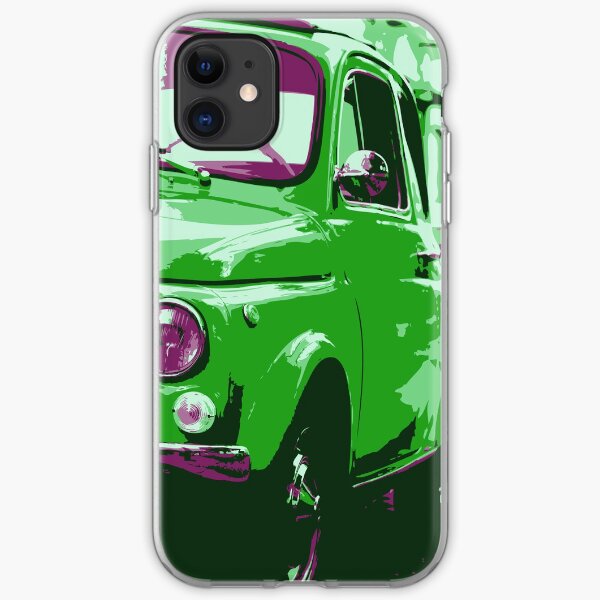 Classic FIAT 500 Abarth - Cute Little Italian Retro City Car iPhone Soft Case