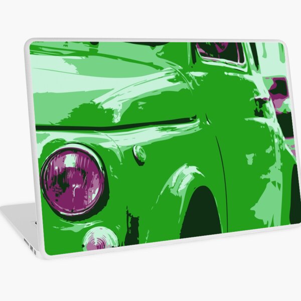 Classic FIAT 500 Abarth - Cute Little Italian Retro City Car Laptop Skin