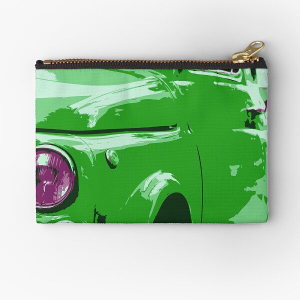 Classic FIAT 500 Abarth - Cute Little Italian Retro City Car Zipper Pouch