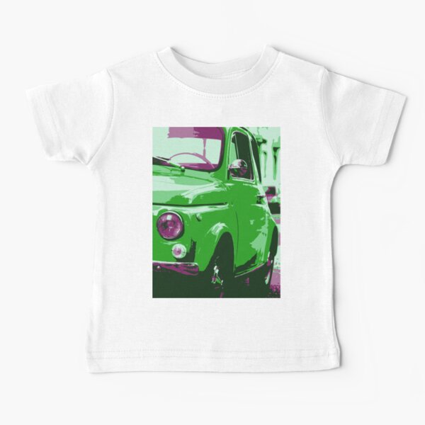 Classic FIAT 500 Abarth - Cute Little Italian Retro City Car Baby T-Shirt