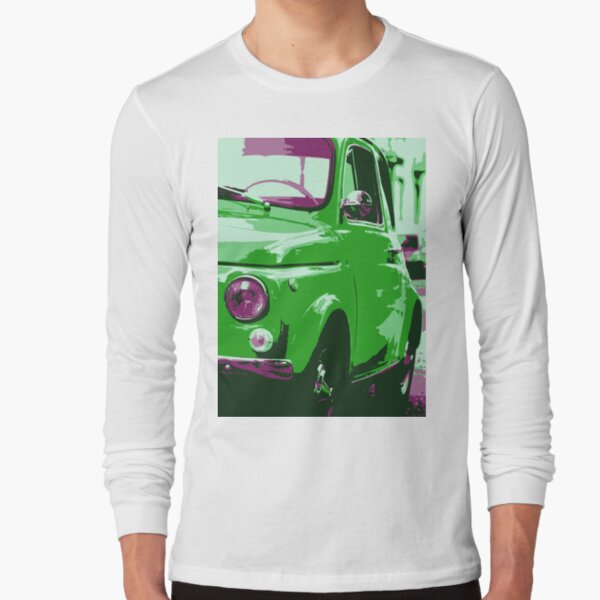 Classic FIAT 500 Abarth - Cute Little Italian Retro City Car Long Sleeve T-Shirt