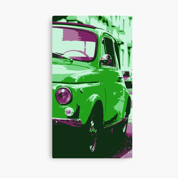 Classic FIAT 500 Abarth - Cute Little Italian Retro City Car Canvas Print