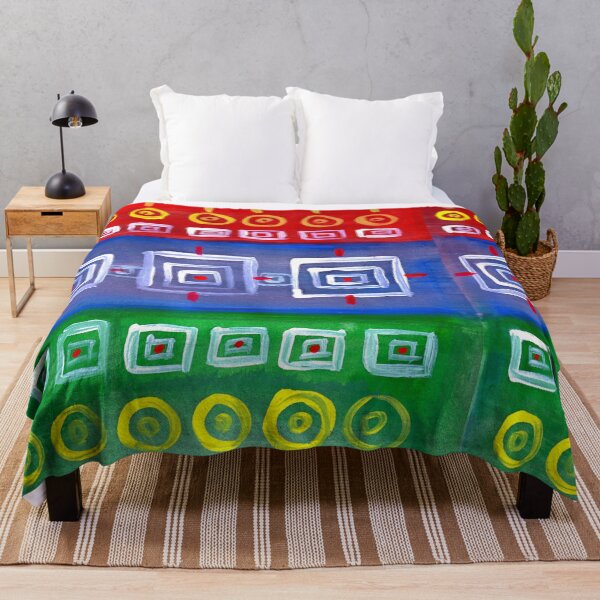 Item preview, a colorful painting of abstract design go green aboriginal people style |connection to nature designed and sold by KARTICK DUTTA.