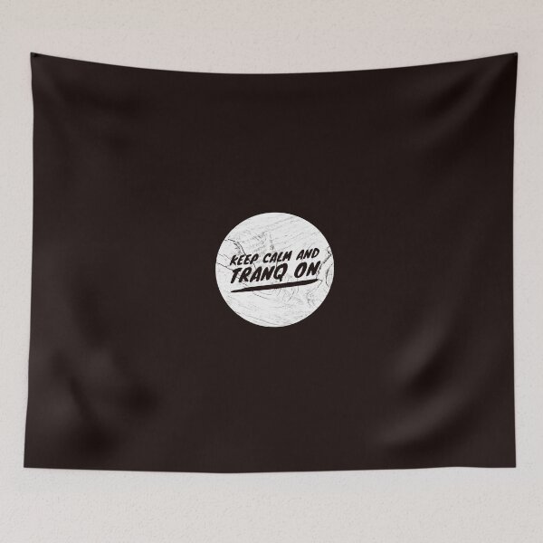 Item preview, Druid Mantra: Keep Calm and Tranq On! (White/Transparent/Wood) designed and sold by CloudDance.