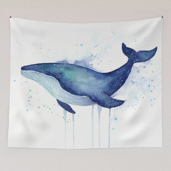 Item preview, Whale Watercolor Galaxy designed and sold by Olga Shvartsur.