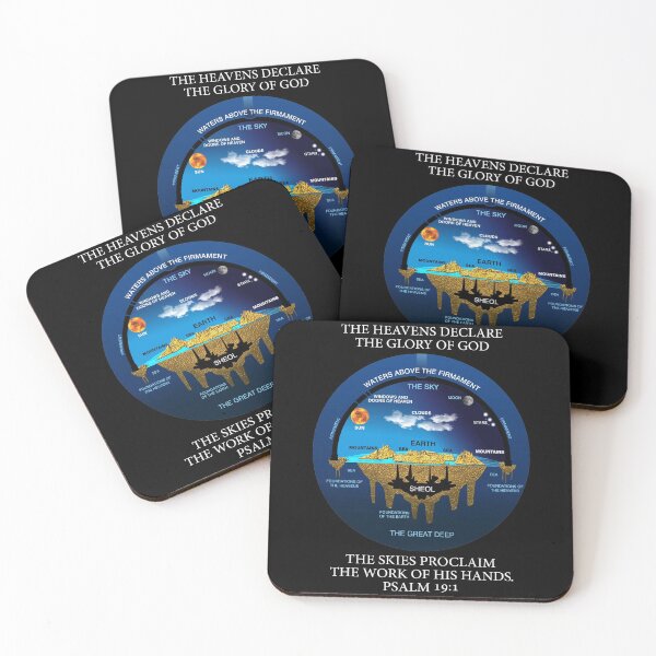 Item preview, Biblical Psalm 19:1 Flat Earth Anceint Hebrew Cosmology designed and sold by VectorDesigner.
