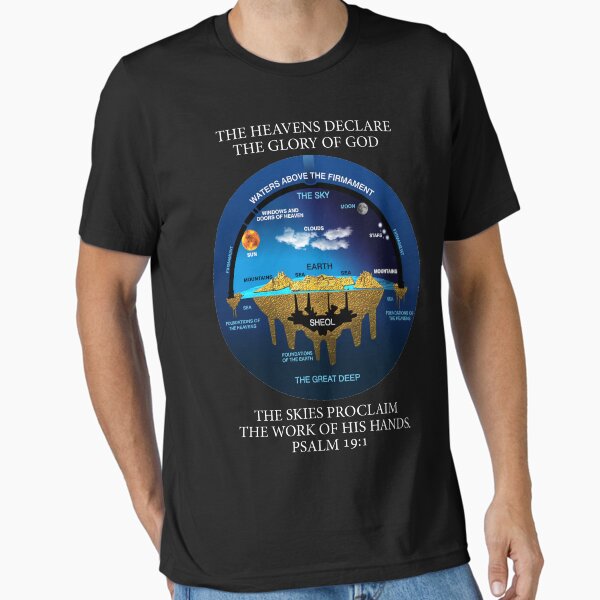 Item preview, Biblical Psalm 19:1 Flat Earth Anceint Hebrew Cosmology designed and sold by VectorDesigner.