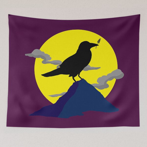 Item preview, Raven on a full moon night designed and sold by AlbinoSnowman.