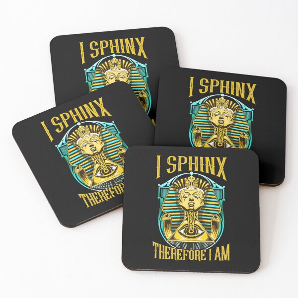 Item preview, Cute & Funny I Sphinx Therefore I Am Pun Egyptian designed and sold by perfectpresents.