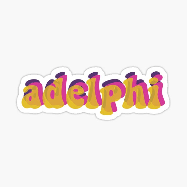 Adelphi Sticker Sticker For Sale By Mmastriano729 Redbubble