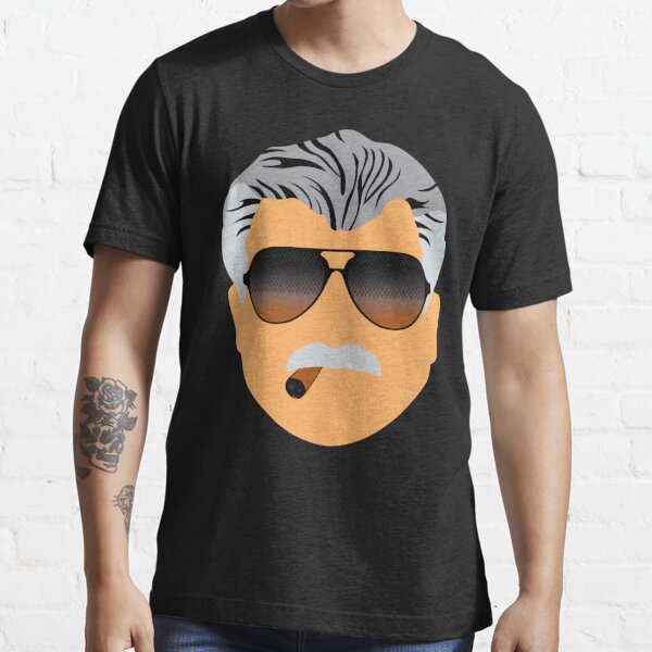 Men's Chicago Ditka Glasses and Stache Parody T-Shirt Heather Grey