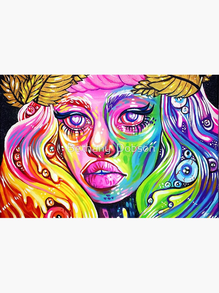 Rainbow Angel - Acrylic Painting | Laptop Skin