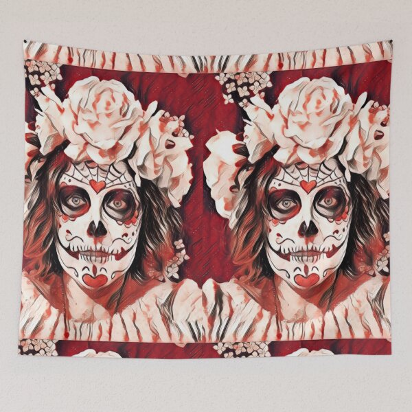 Item preview, Dia de los Muertos Red designed and sold by lotero.
