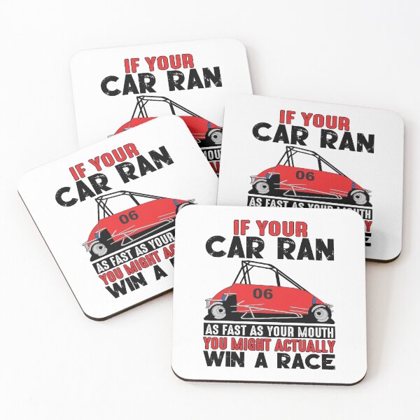 Item preview, Racing Funny Fast Mouth Quarter Midget Car .25 Dirt Asphalt Track Black Cute Racing Gift Ideas designed and sold by GabiBlaze.