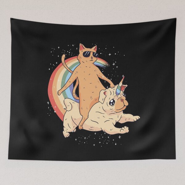 Item preview, Cat, dog, unicorn, pug, rainbow designed and sold by DerSenat.