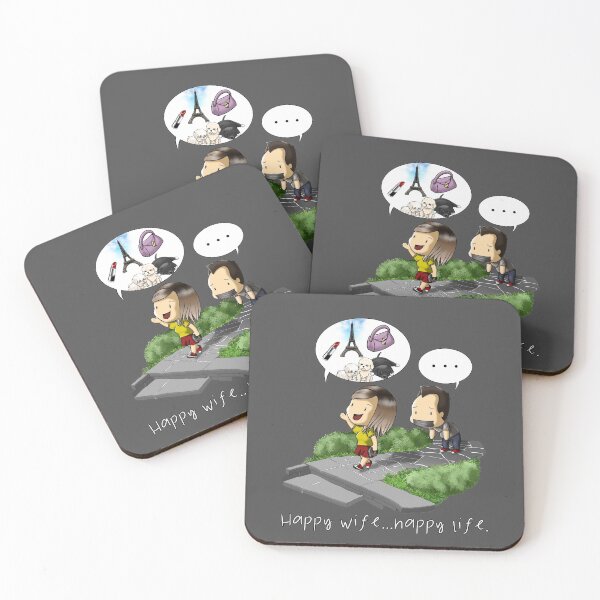 Item preview, Happy Wife...Happy Life designed and sold by friday-toons.