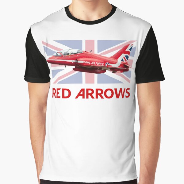 Vista previa del artículo con la obra «Las flechas rojas de la RAF y la Union Jack», diseñado y vendido por Steve H Clark.