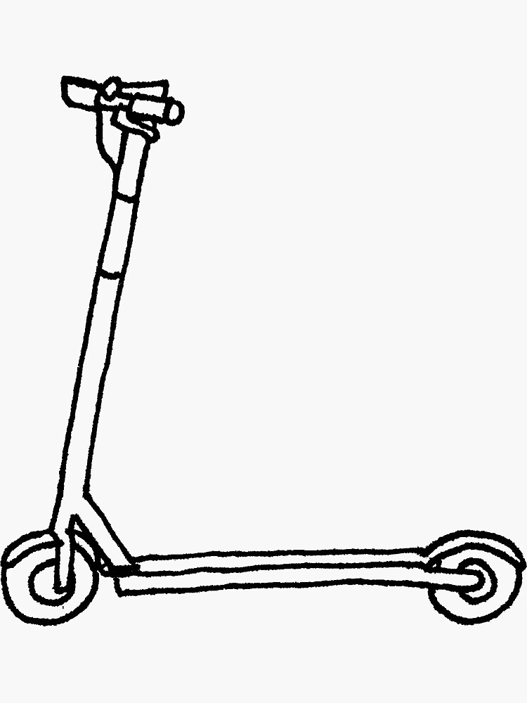 "Bird Scooter Doodle" Sticker for Sale by lindsaywang Redbubble