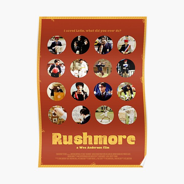 Rushmore Featuring The Many Faces Of Max Fischer Poster By Isabelgomez Redbubble