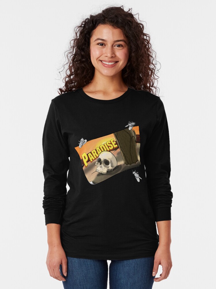 Alternate view of Porcelain Flies Long Sleeve T-Shirt