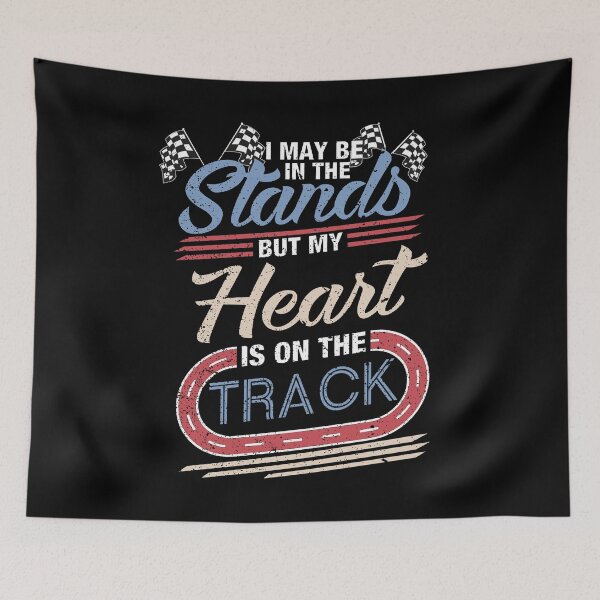 Item preview, Racing Heart on Track Quarter Midget Dirt Asphalt Red Blue Shirts and Apparel Perfect Gift Ideas designed and sold by GabiBlaze.