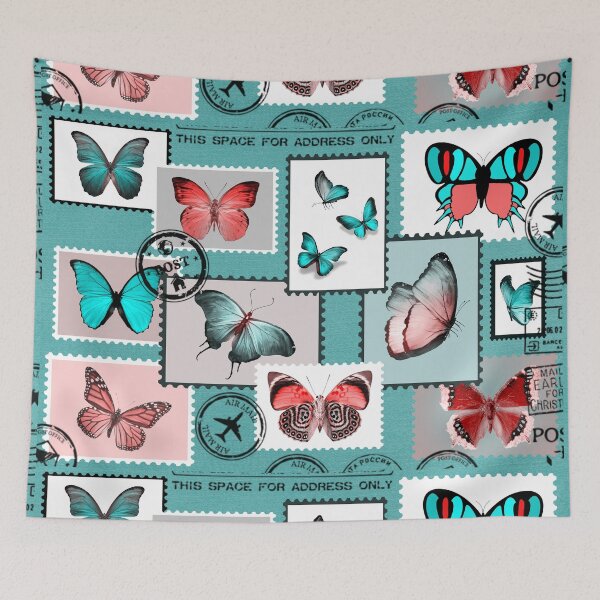 Item preview, Vintage Butterfly Stamps designed and sold by mark ashkenazi.