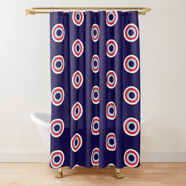 Mod Target Shower Curtains Redbubble