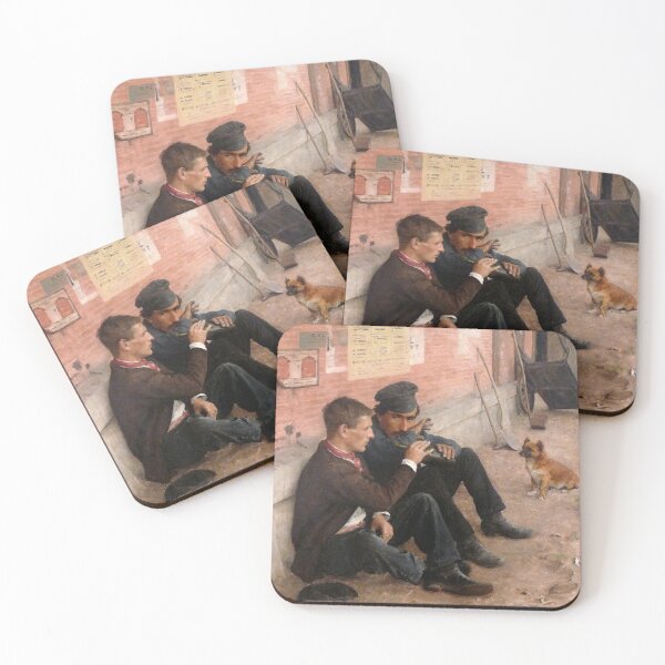Item preview, Émil Friant - The Drinkers, or Monday's Work - Les Buveurs ou le travail du lundi designed and sold by ArtExpression.