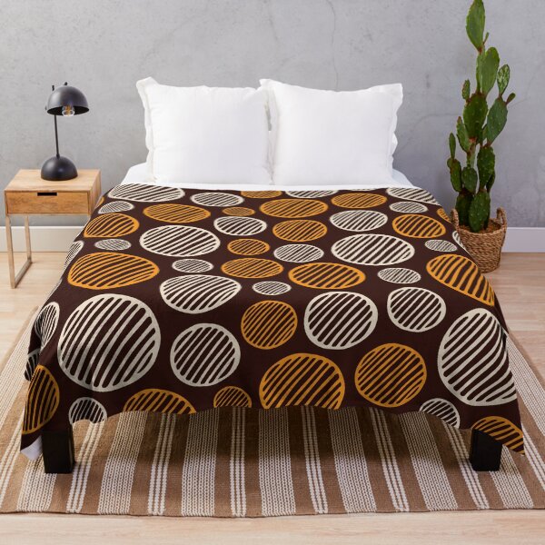 Item preview, Abstract seamless pattern of hand drawn striped circles. designed and sold by IndigoCat.