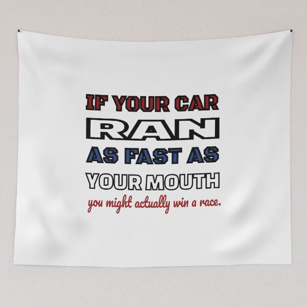 Item preview, Race Car Driver Dirt Asphalt Funny Mouth Racing Funny Design Shirts and Apparel designed and sold by GabiBlaze.