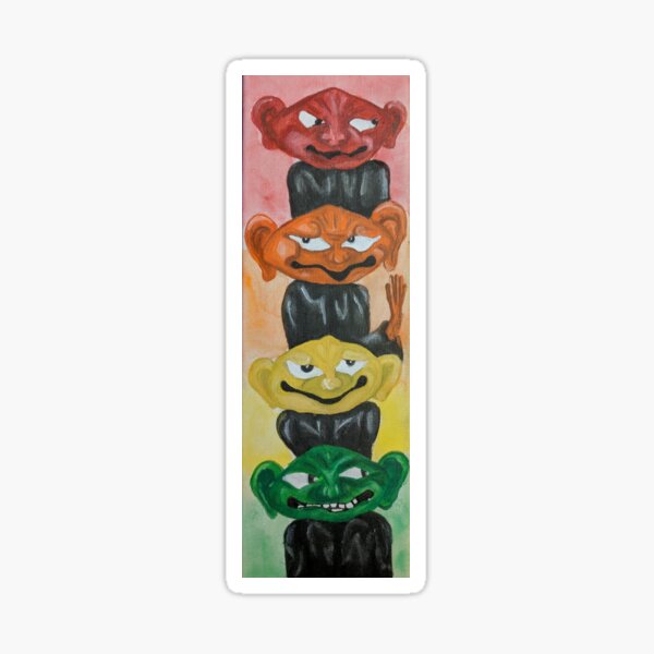 Rainbow goblins 1 Sticker