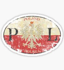 Poland Warsaw t shirt Sticker