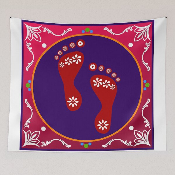 Item preview, Diwali Rangoli With Footprint designed and sold by Oirabot.
