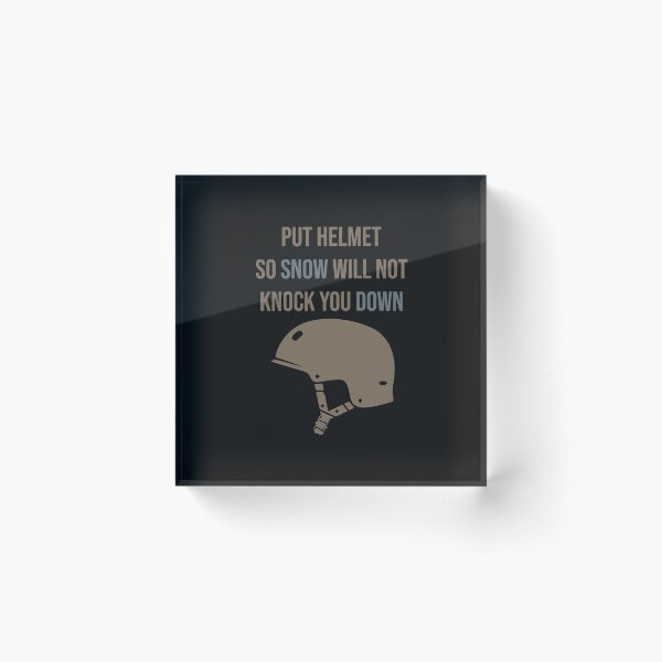 Item preview, Put helmet so snow will not knock you down designed and sold by SVDesignatVasil.