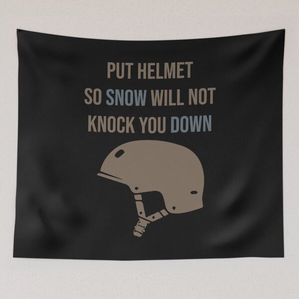 Item preview, Put helmet so snow will not knock you down designed and sold by SVDesignatVasil.