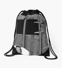 Old Barn Facade Drawstring Bag
