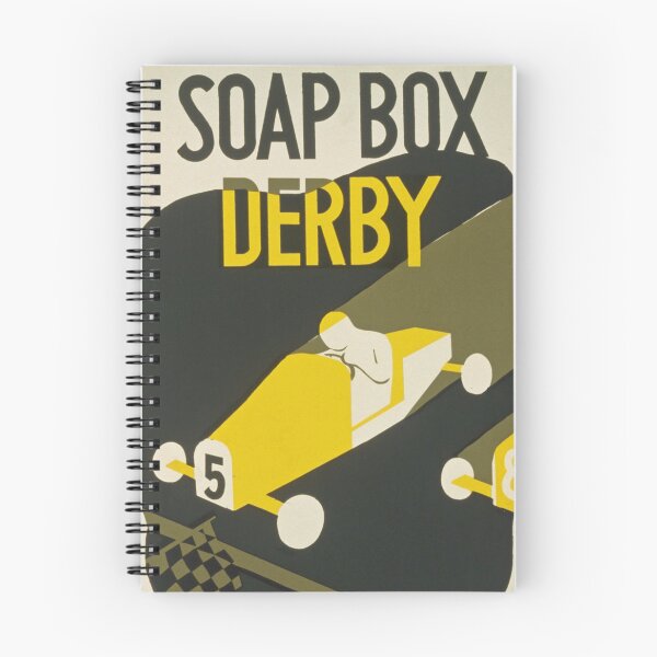 Item preview, Soap Box Derby vintage poster art designed and sold by Vintage Designs +.