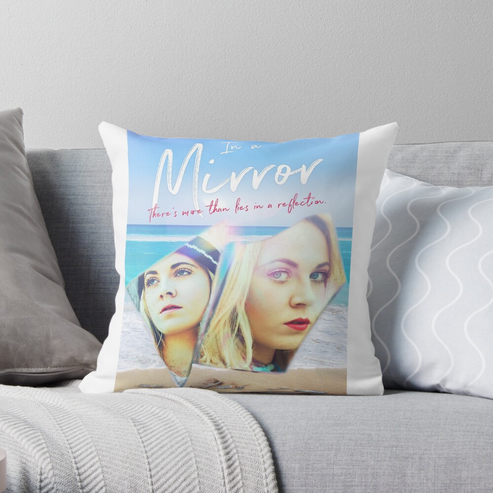 In A Mirror - Book Cover- Tote Throw Pillow