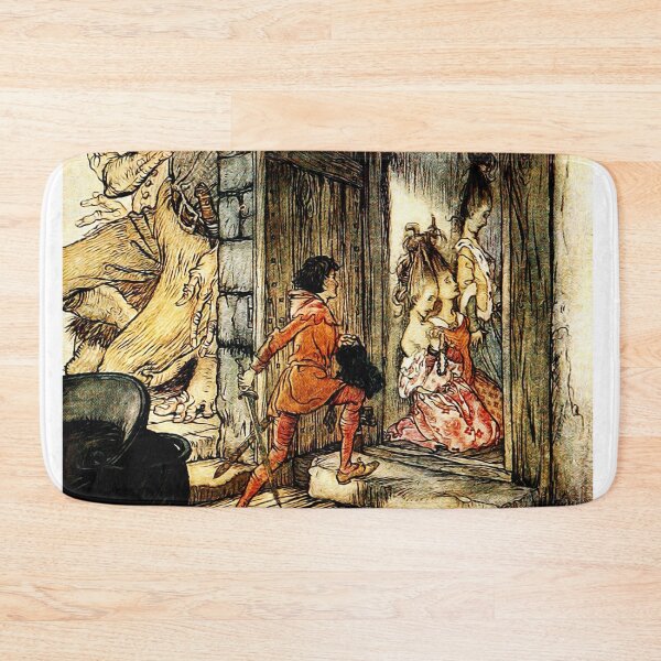 Item preview, Jack rescuing girls from the giants - Arthur Rackham designed and sold by Vintage Designs +.