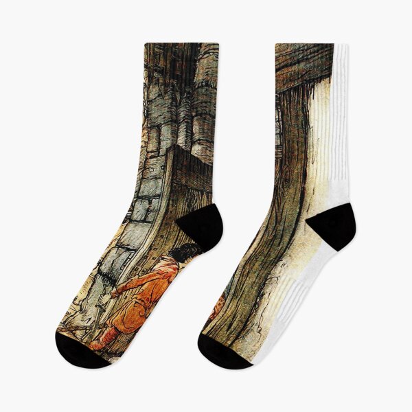 Item preview, Jack rescuing girls from the giants - Arthur Rackham designed and sold by Vintage Designs +.
