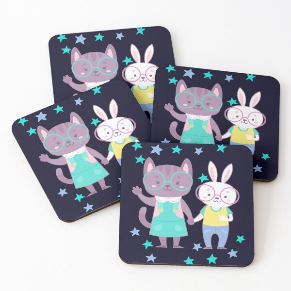 Item preview, Baby Cat and Rabbit Friends designed and sold by madtoyman.