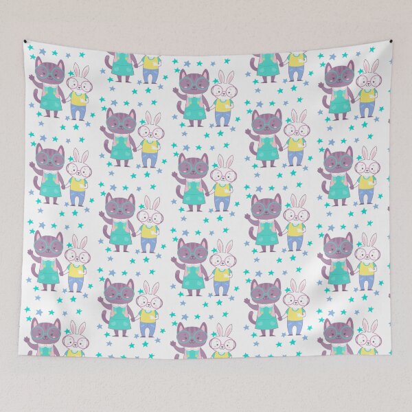 Item preview, Baby Cat and Rabbit Friends designed and sold by madtoyman.