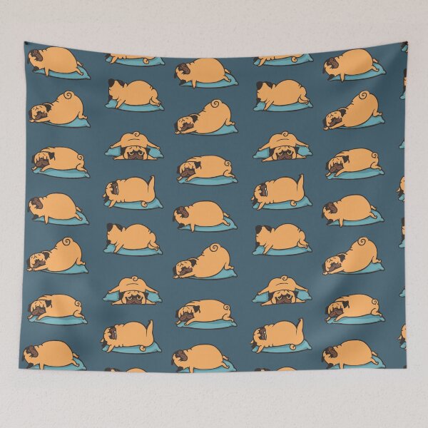Item preview,  Pug Yoga for Better Sleep designed and sold by Huebucket.