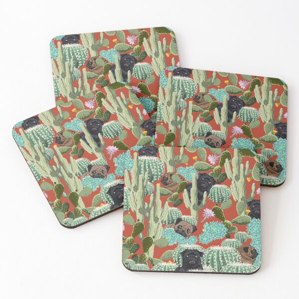 Item preview,  Cactus y Pugs designed and sold by Huebucket.
