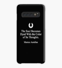 Stoicism Quote on the Soul by Marcus Aurelius Case/Skin for Samsung Galaxy