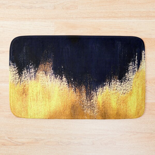 Item preview, Abstract art navy blue and gold designed and sold by silviaromo.