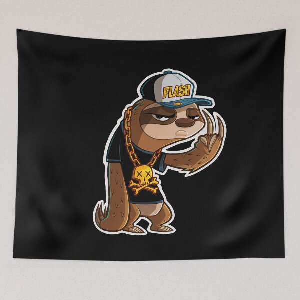Item preview, Flash urban sloth outline designed and sold by RemcoBakker.